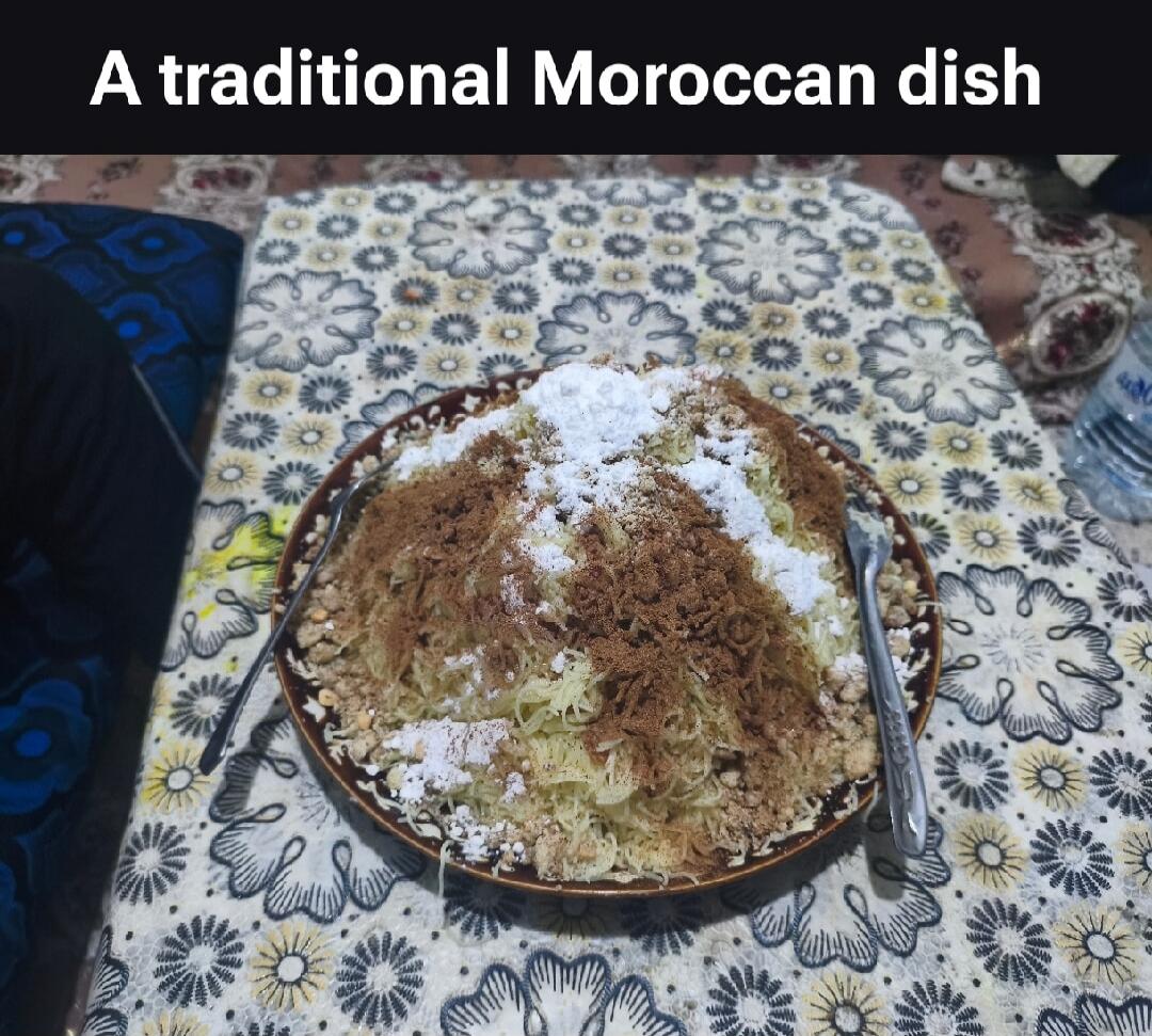 A traditional Moroccan dish