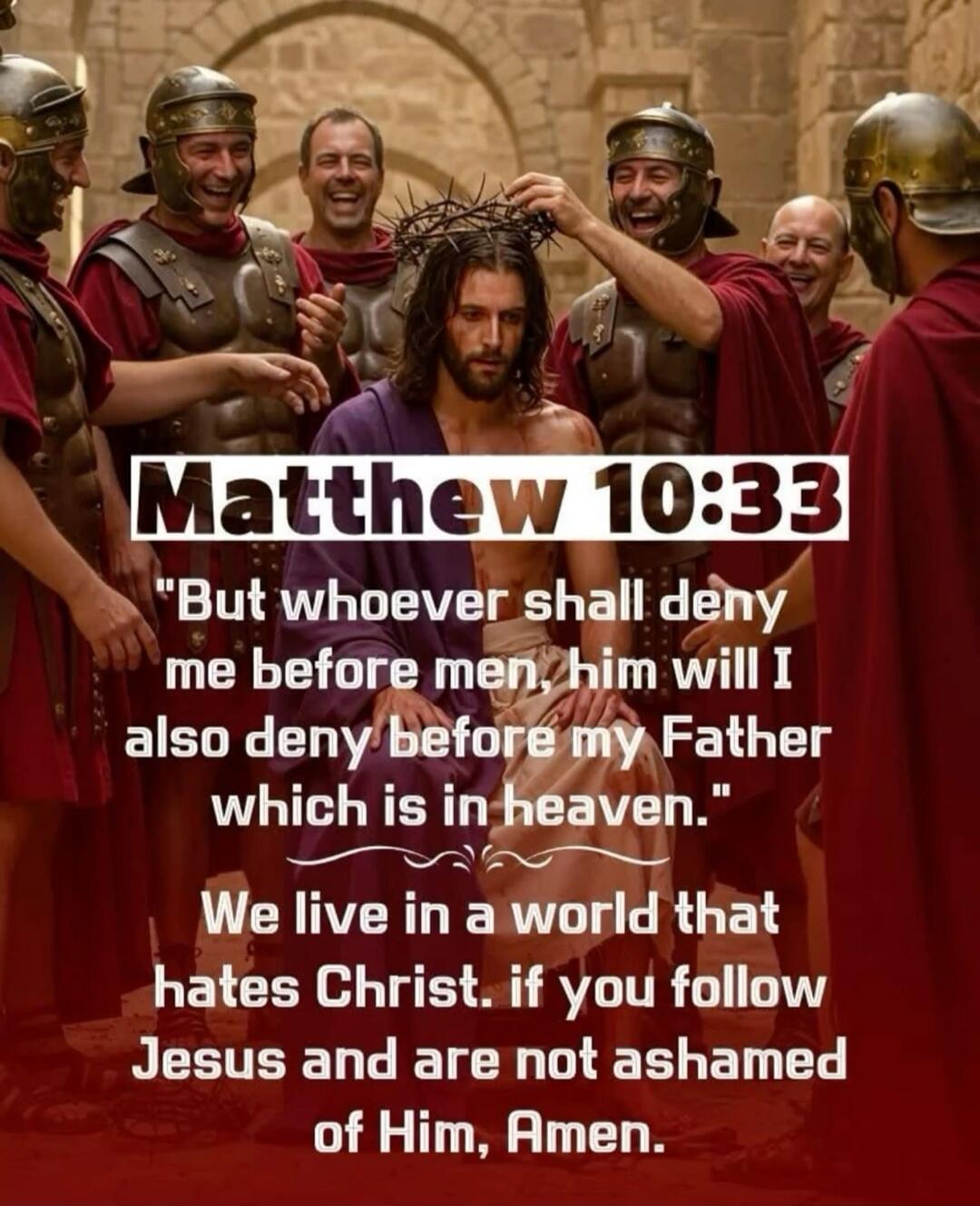 Matthew 10:33 