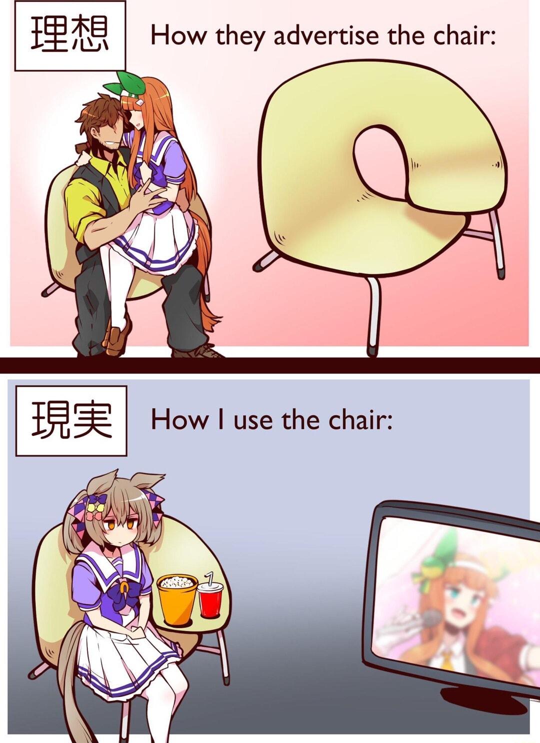 Ii How they advertise the chair