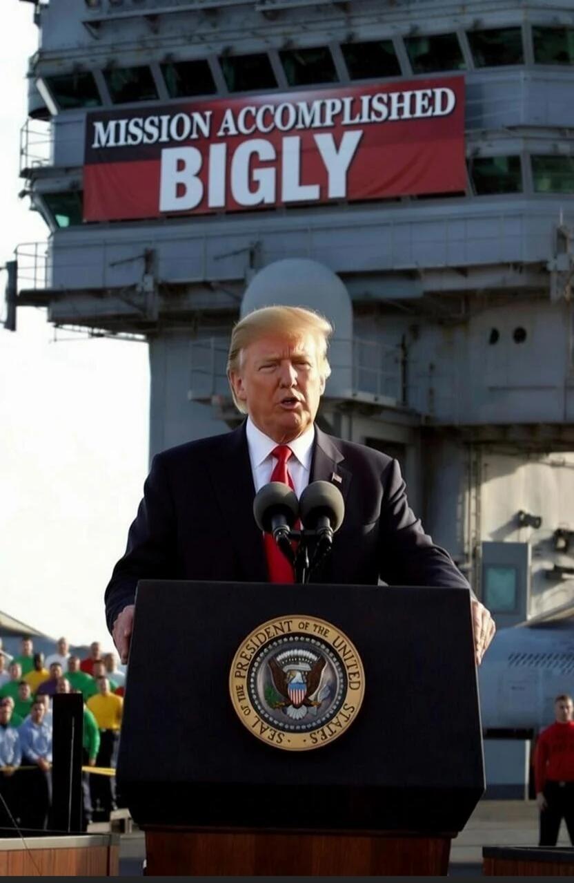 MISSION ACCOMPLISHED BIGLY