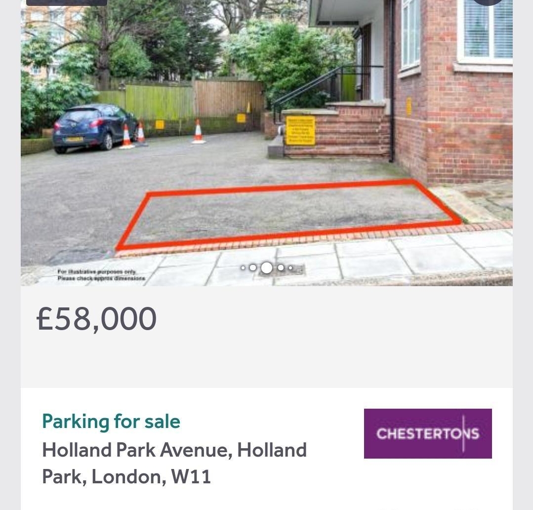 58000 Parking for sale Holland Park Avenue Holland Park London W11 CH ESTERTOIS