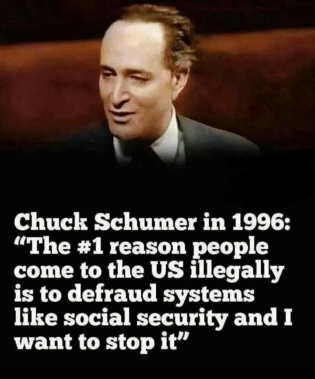 Chuck Schumer in 1996: 