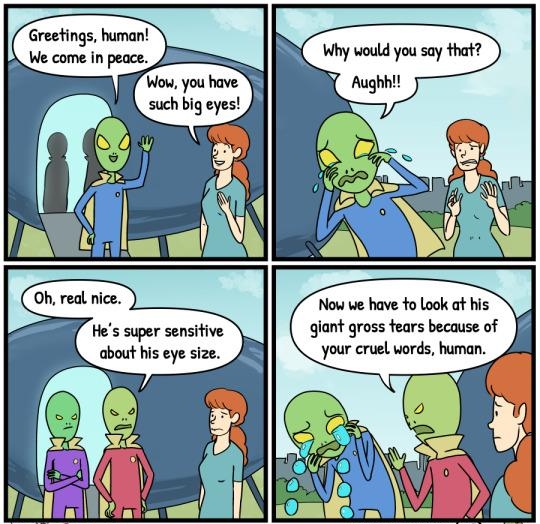 il Now we have to Look at his Hes super sensitive glant gross fears because of about his eye size your cruel words human DANBY DRAWS COMIICS