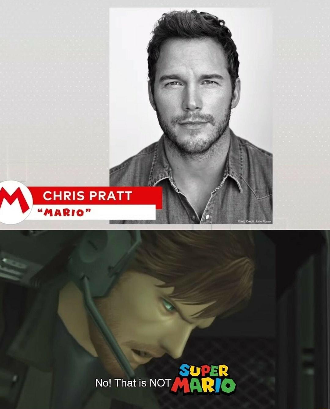 CHRIS PRATT MARIO s No That is NOT