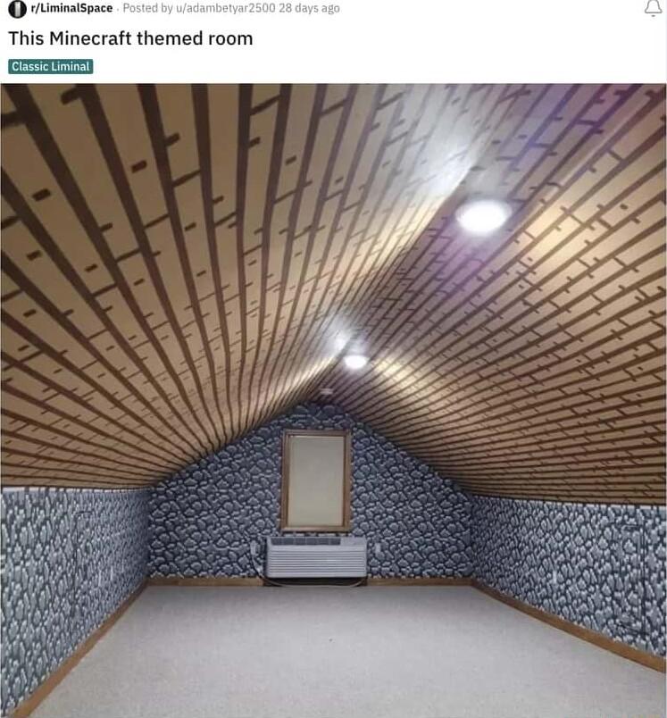 This Minecraft themed room imn