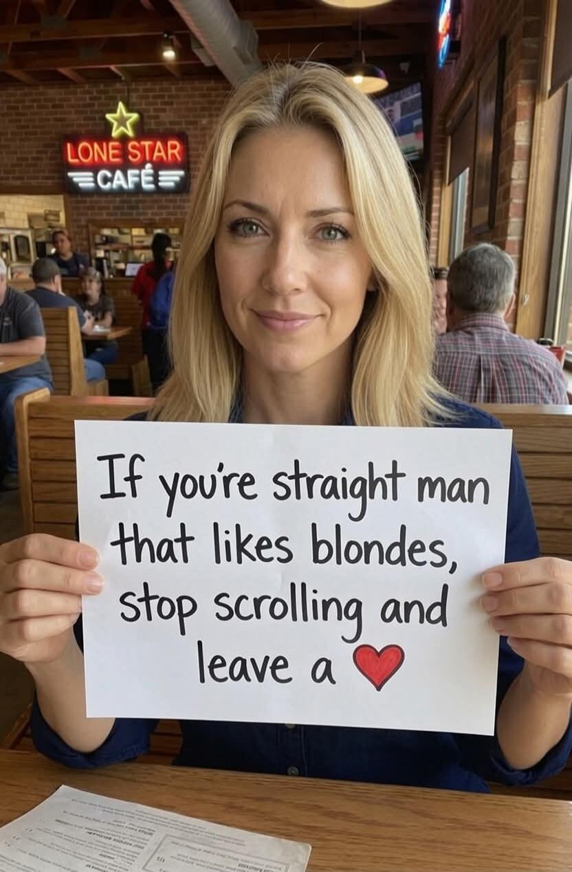 If you're straight man that likes blondes, stop scrolling and leave a ❤️. Lone Star Cafe.