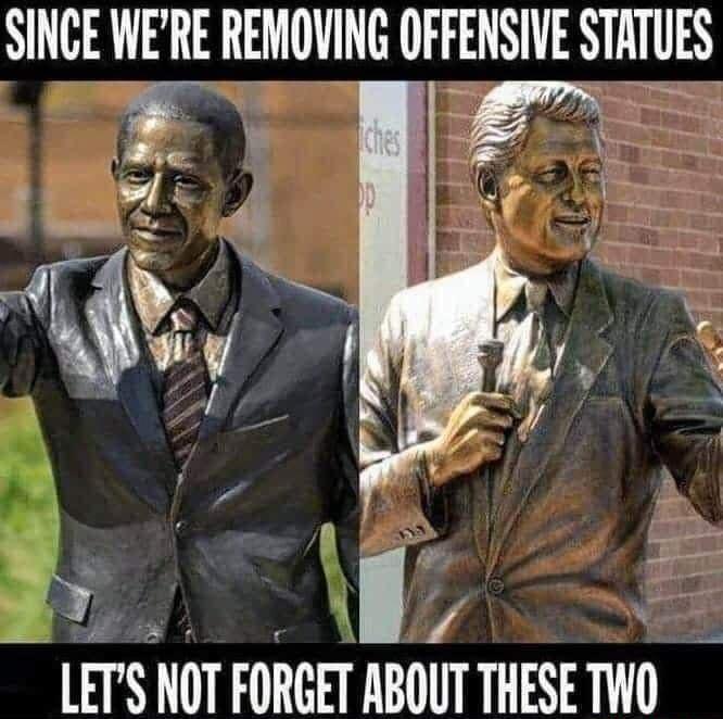 SINCE WERE REMOVING OFFENSIVE STATUES LETS NOT FORCET ABOUTTHESETHO