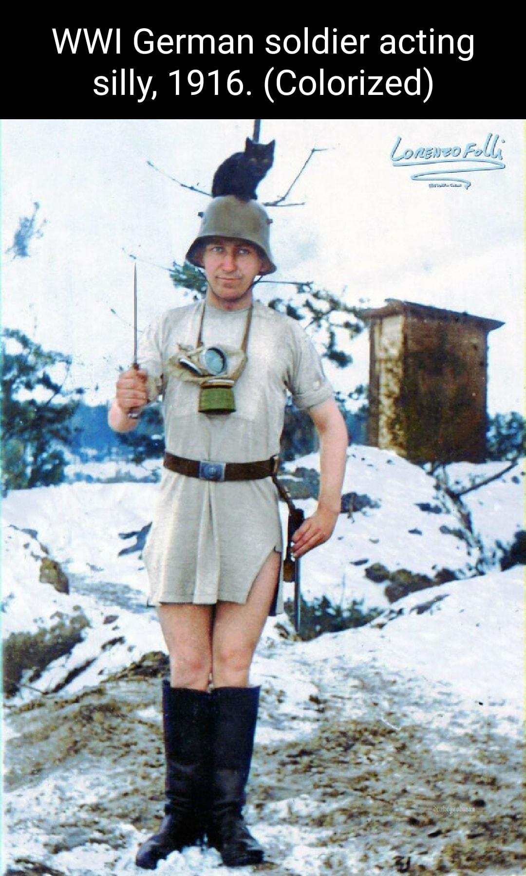 WWI German soldier acting SRR o e7Zls