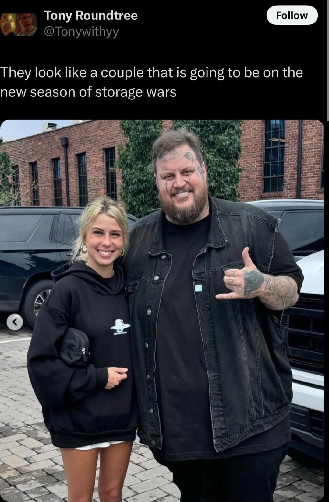 Tony Roundtree Tonywithyy They look like a couple that is going to be on the new season of storage wars