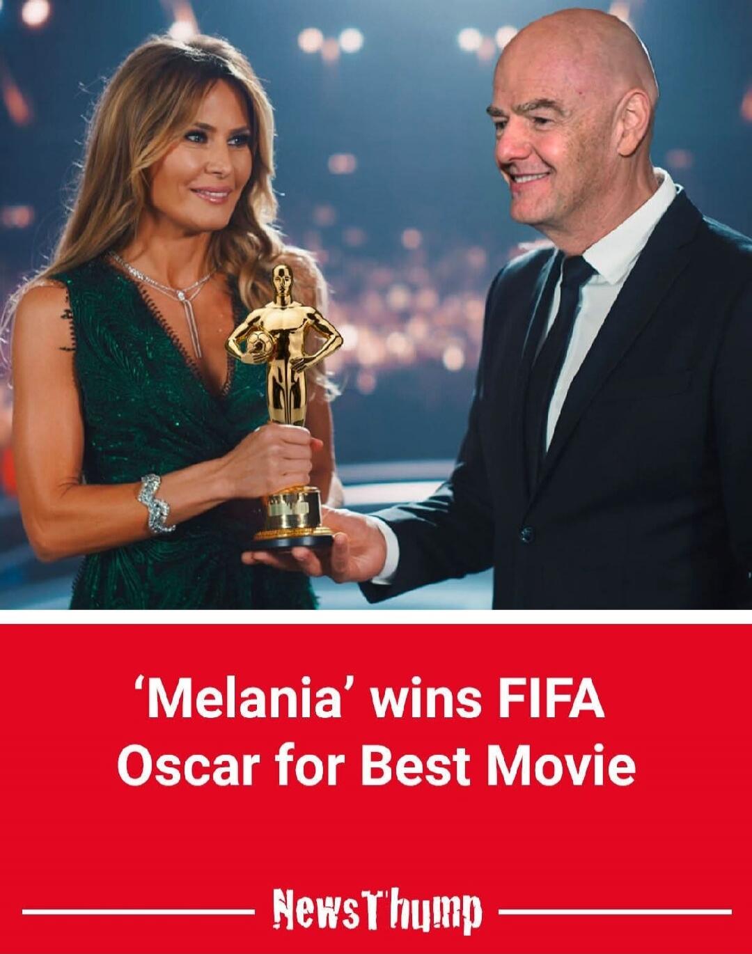 'Melania' wins FIFA Oscar for Best Movie