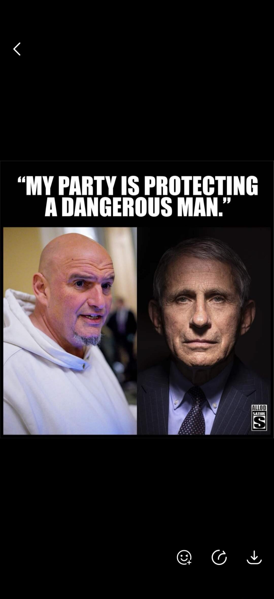 MY PARTY IS PROTECTING A DANGEROUS MAN.
