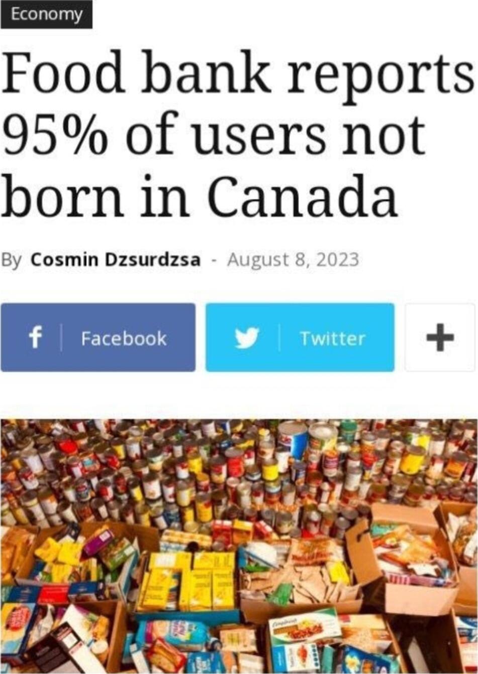 Food bank reports 95 of users not born in Canada By Cosmin Dzsurdzsa Aug _