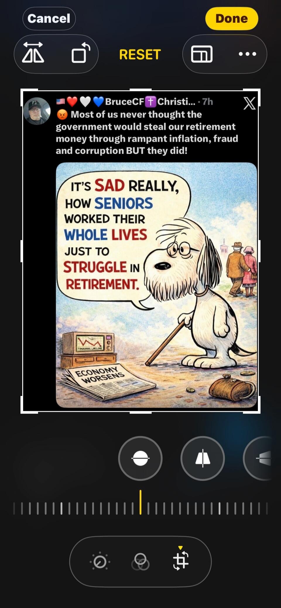 Most of us never thought the government would steal our retirement money through rampant inflation, fraud and corruption BUT they did! IT'S SAD REALLY, HOW SENIORS WORKED THEIR WHOLE LIVES JUST TO STRUGGLE IN RETIREMENT. FINANCIAL DECLINE. ECONOMY WORSENS.