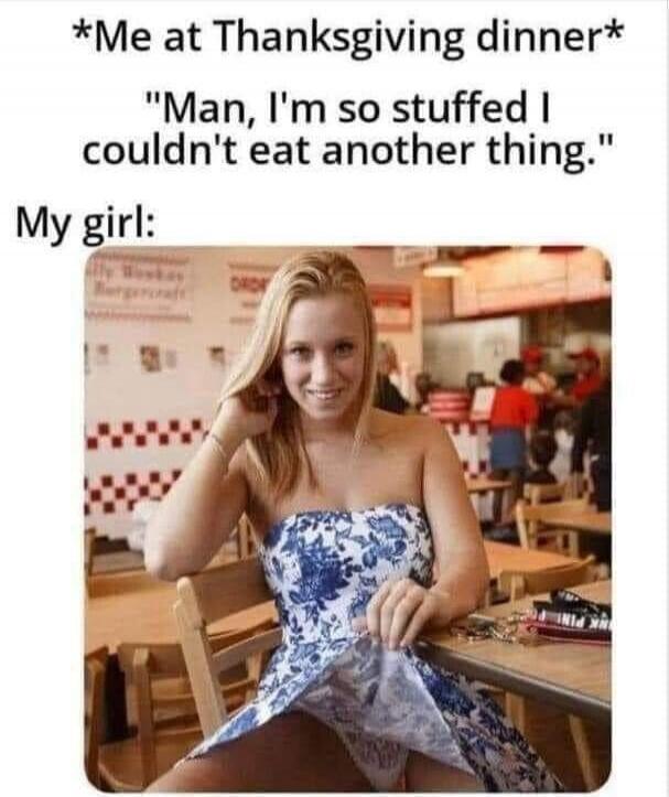 Me at Thanksgiving dinner. 