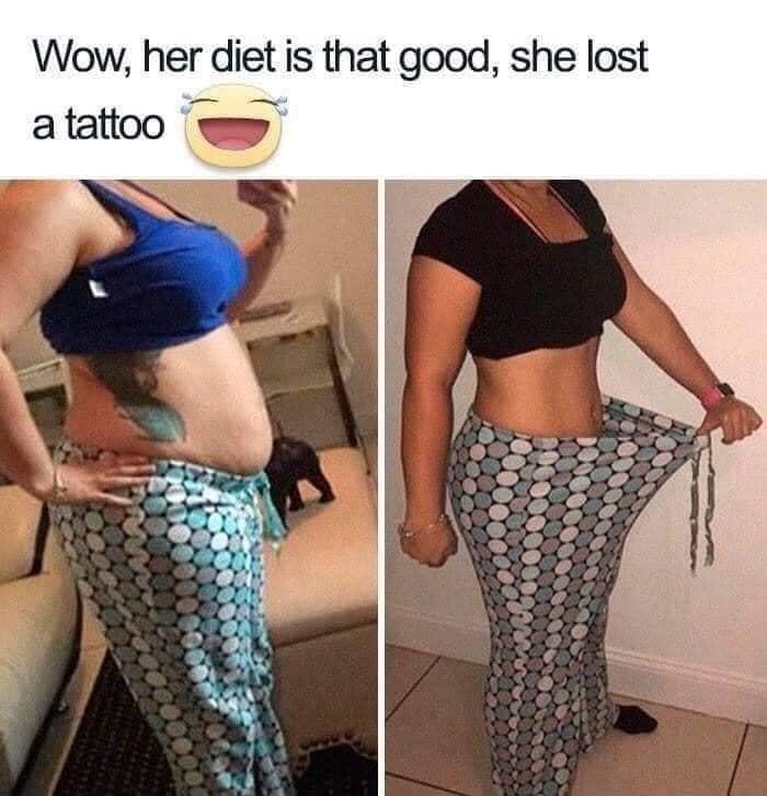 Wow her diet is that good she lost