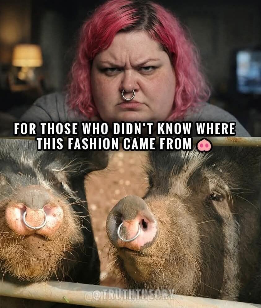 FOR THOSE WHO DIDN'T KNOW WHERE THIS FASHION CAME FROM 🐷 @TRUTHTHEORY