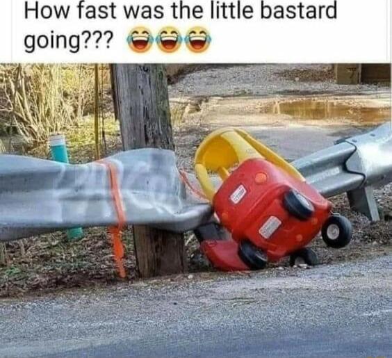 How fast was the little bastard going
