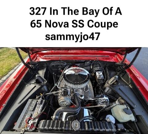 327 In The Bay Of A 65 Nova SS Coupe sammyjo47 Session ID: 1017571.