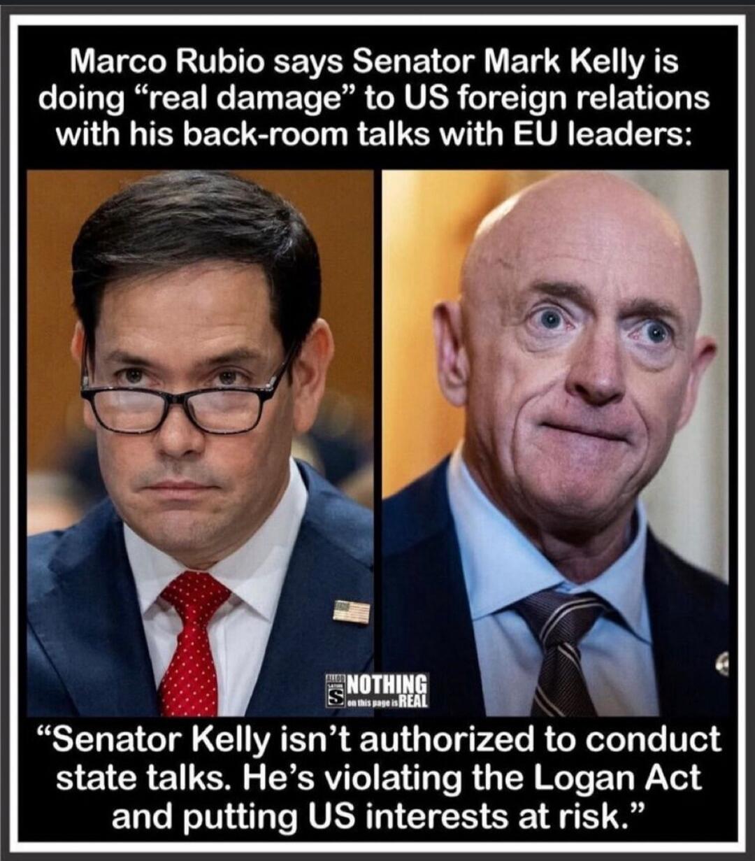 Marco Rubio says Senator Mark Kelly is doing 