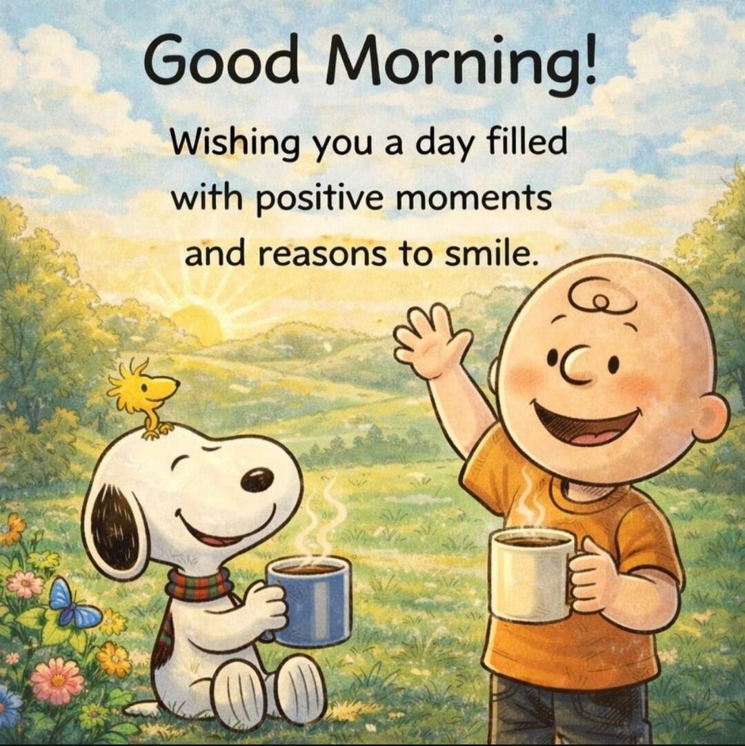 Good Morning!
Wishing you a day filled with positive moments and reasons to smile.