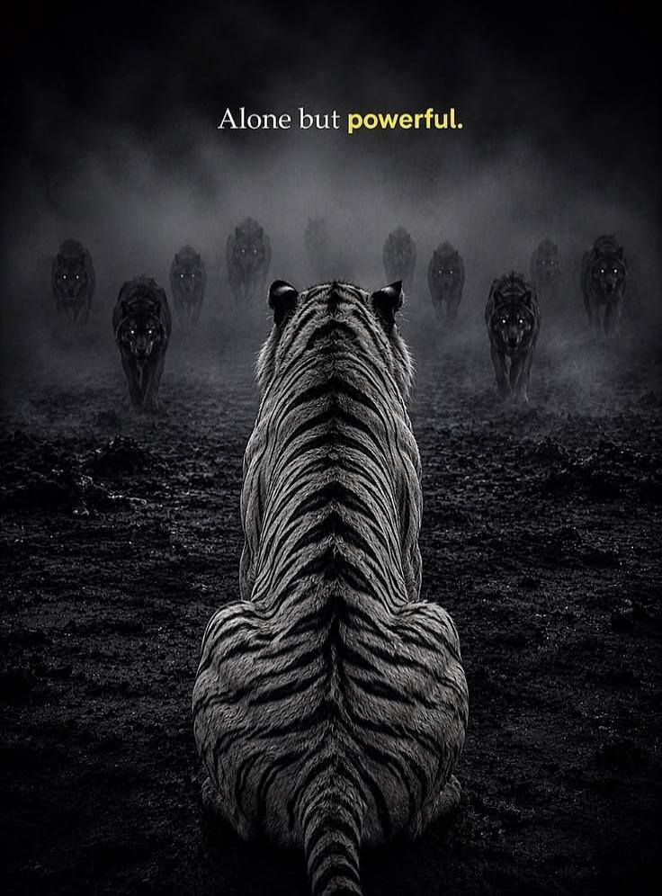 Alone but powerful.