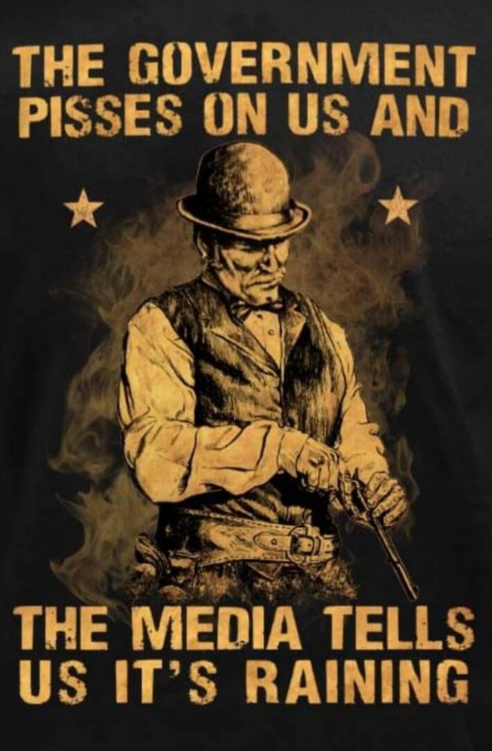 THE GOVERNMENT PISSES ON US AND THE MEDIA TELLS US IT'S RAINING
