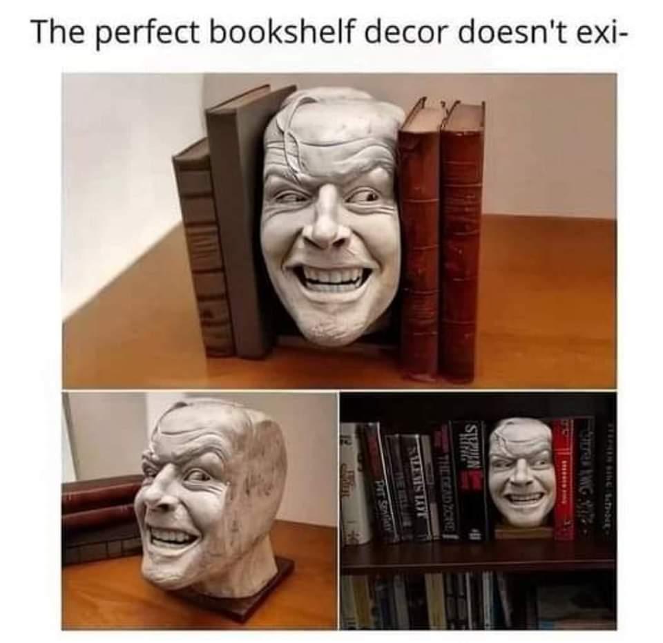 The perfect bookshelf decor doesnt exi