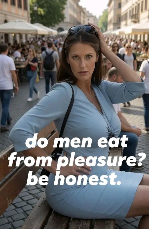 do men eat from pleasure? be honest.