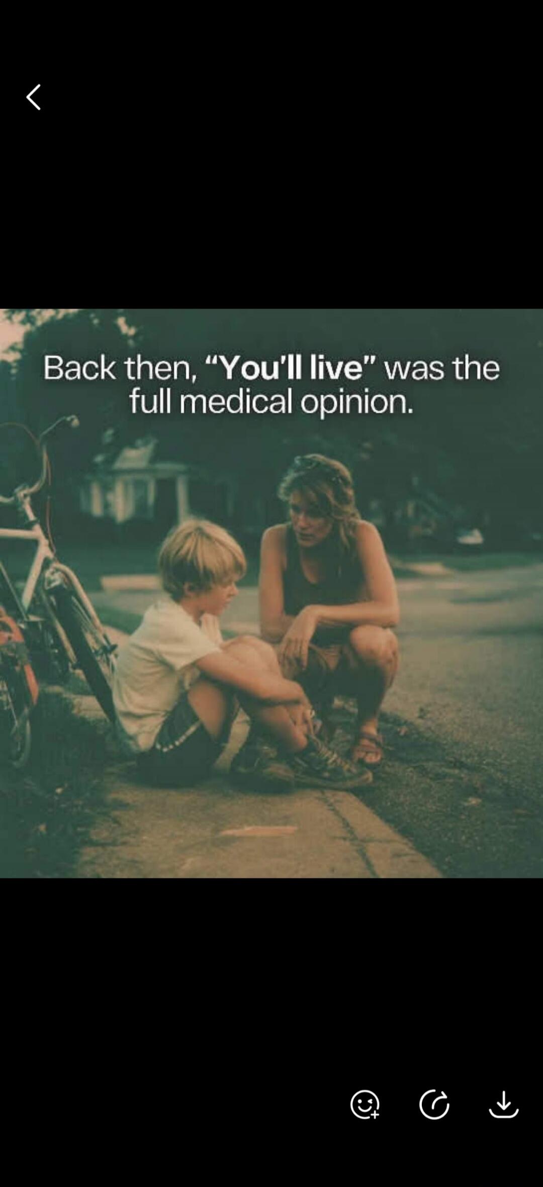 Back then, 