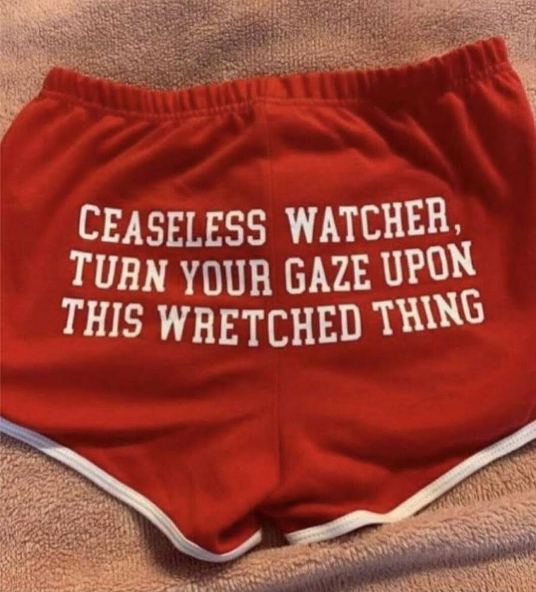 CEASELESS WATCHER TURN YUR GAZE UPON THIS WRETCHED THING