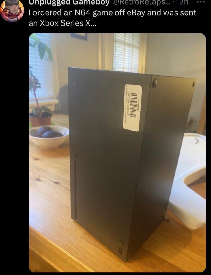 L et e cubumeiasete s 2 ordered an N64 game off eBay and was sent an Xbox Series X
