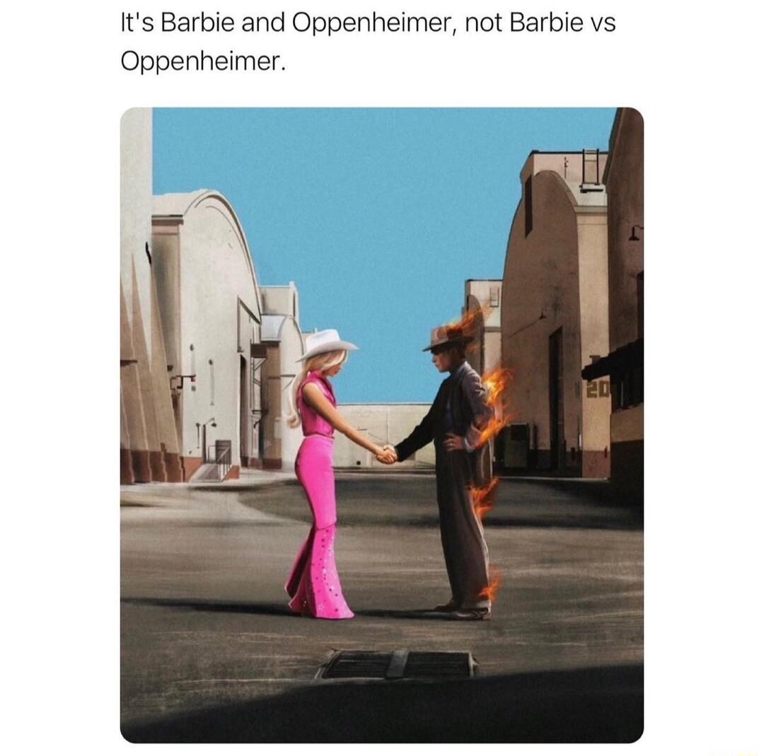 Its Barbie and Oppenheimer not Barbie vs Oppenheimer