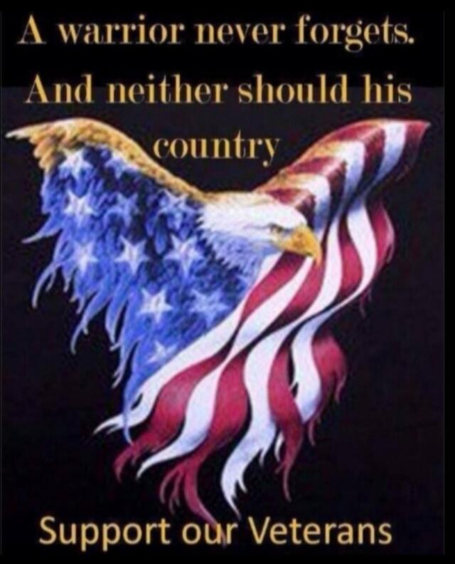 A warrior never forgets. And neither should his country. Support our Veterans