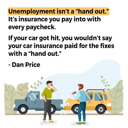 Its insurance you pay into with every paycheck If your car got hit you wouldnt say your car insurance paid for the fixes with a hand out Dan Price