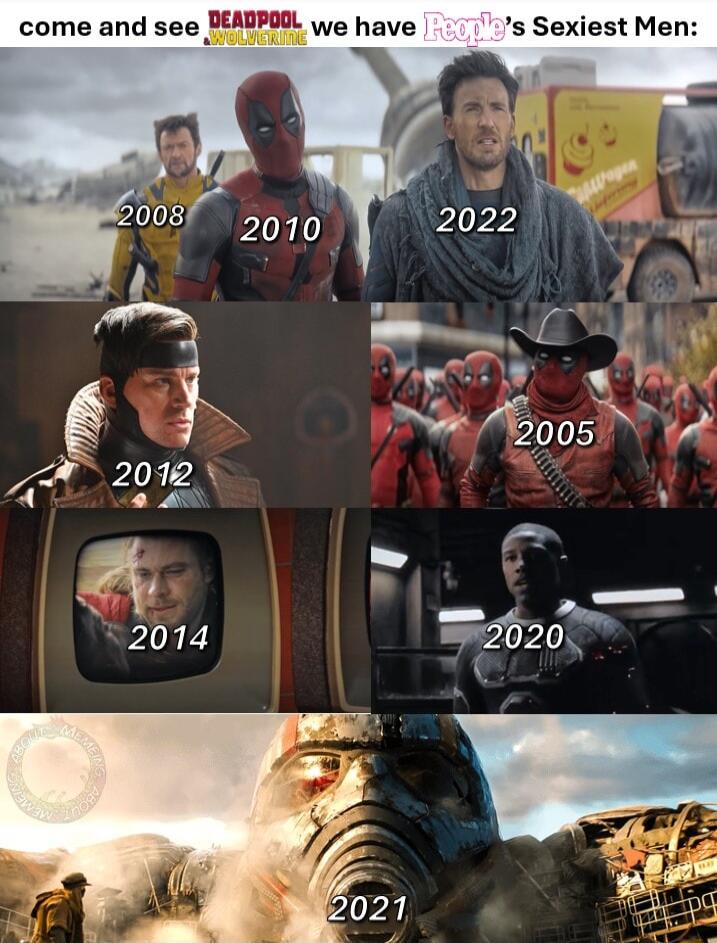 DEADPOOL i 9 come and see PEABPOUL we have s Sexiest Men