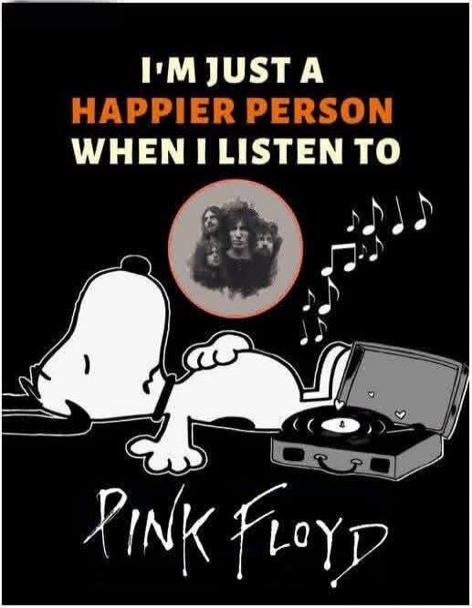 I'm just a happier person when I listen to Pink Floyd