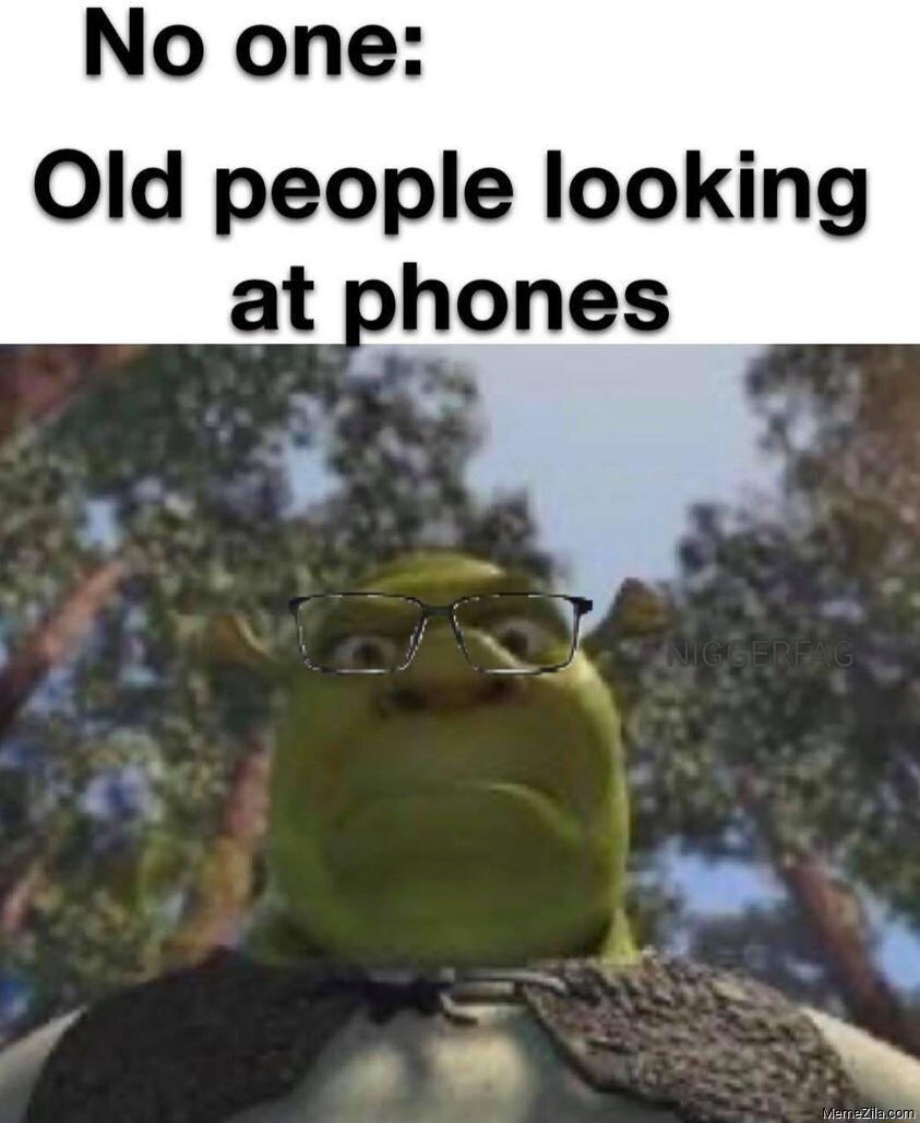 No one Old people looking at