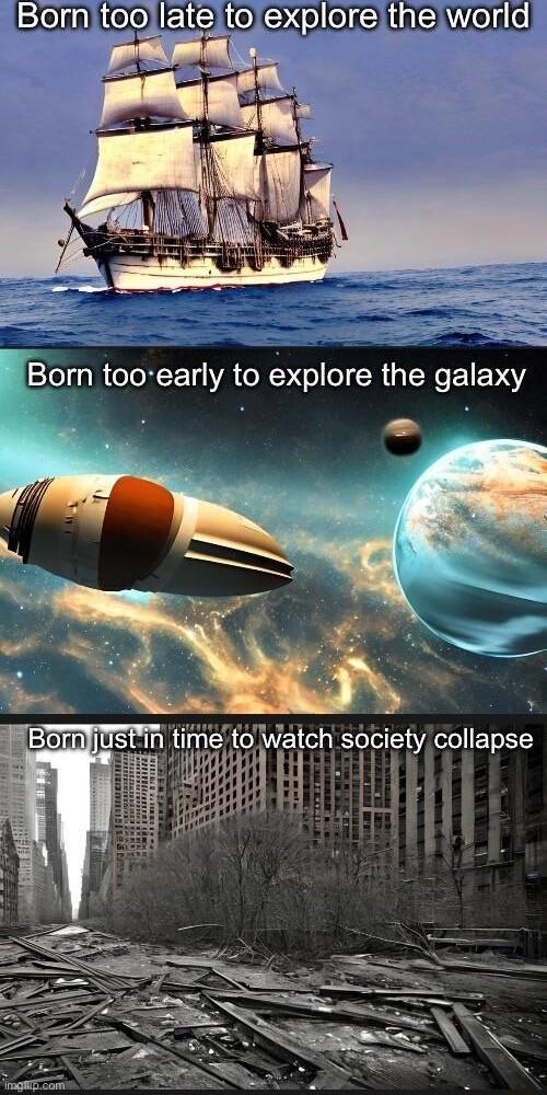 Stn time to Watch society collapse