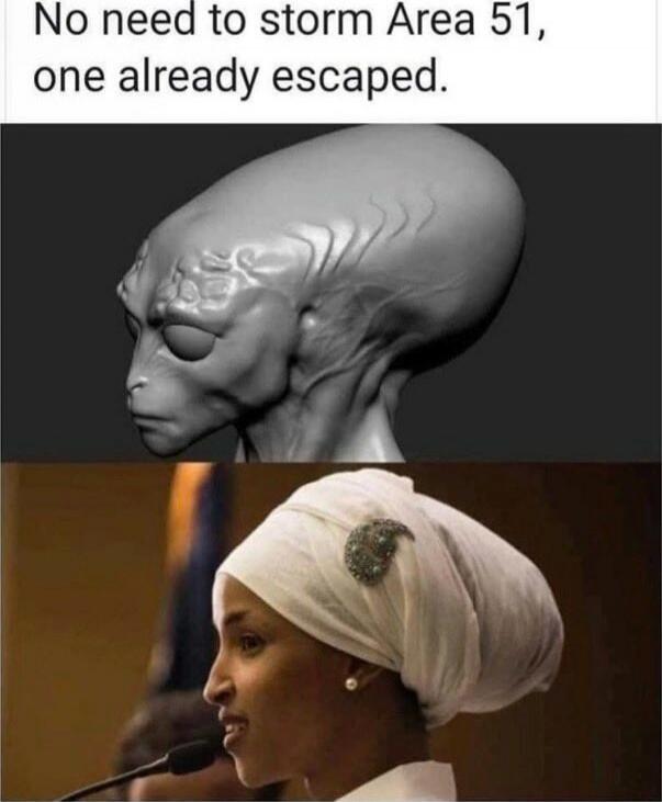 No need to storm Area 51, one already escaped.