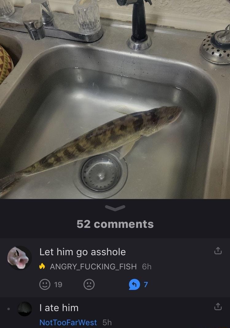 52 comments Let him go asshole fu b ANGRY_FUCKING_FISH 6h ORI o EICN NotTooFarWest Sh