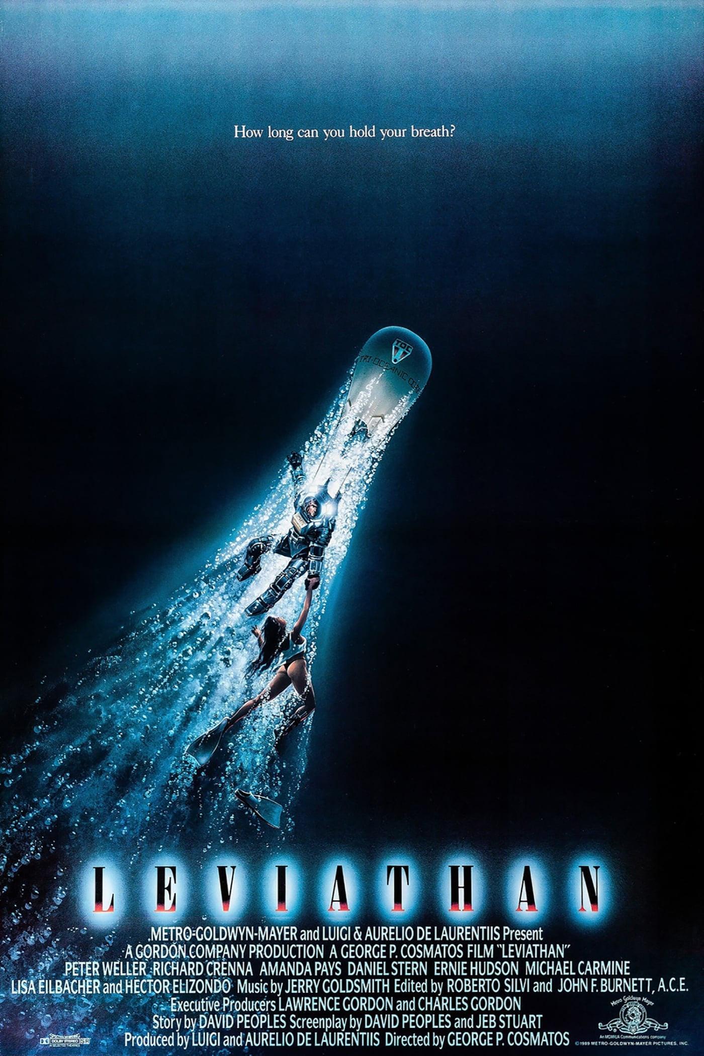 AGRDQNCOMP NY PRODUCT ION A GEORGE P COSMATOS FILM LEVIATHAN RRICHARD CRENNA AMANDA PAYS DANIELSTERN ERNIE HUDSON MICHAEL CARMINE __REIIZONB Music by JERRY GOLDSMITH Edited by ROBERTO SILV and JOHN FBURNETT ACE ecutive Producers LAWRENCE GORDON and CHARLES GORDON NN Storyly AVI PEOPLES Screenplay by DAVID PEOPLES and JEB STUART 0 uCed byLUIGI and AURELIO DE LAURENTIIS Directed by GEORGE P COSMATOS