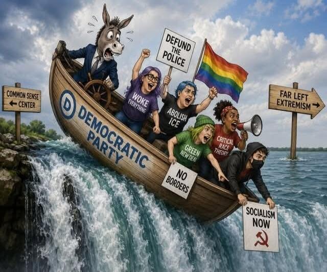DEMOCRATIC PARTY COMMON SENSE CENTER FAR LEFT EXTREMISM WOKE EVERYTHING DEFUND THE POLICE ABOLISH ICE GREEN NEW DEAL NO BORDERS CRITICAL RACE THEORY SOCIALISM NOW