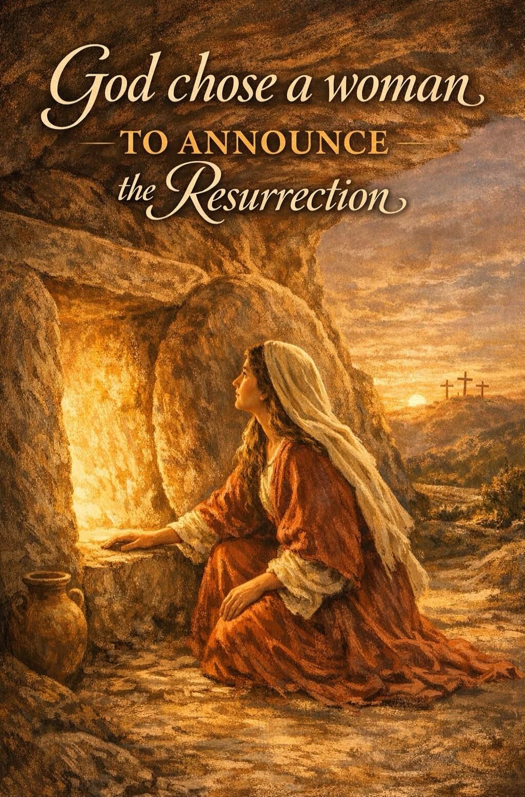 God chose a woman TO ANNOUNCE the Resurrection