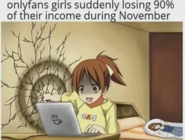 onlyfans girls suddenly losing 90% of their income during November