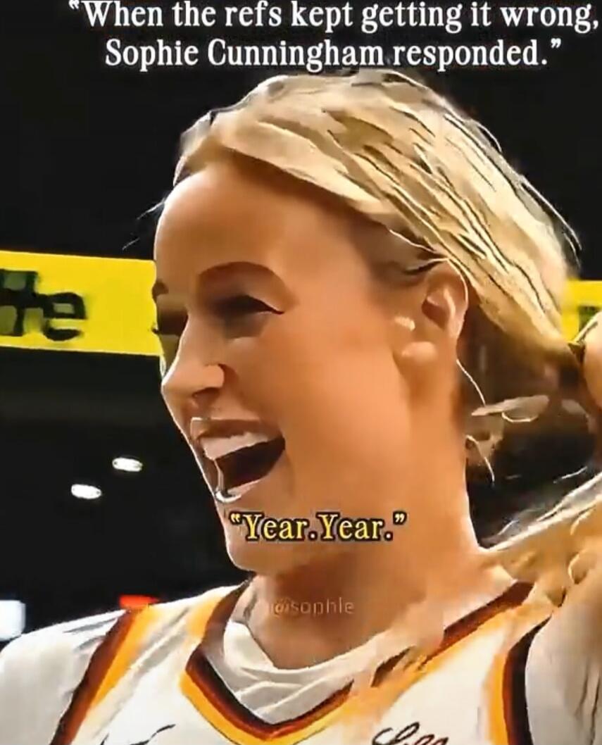 When the refs kept getting it wrong, Sophie Cunningham responded. Year. Year.