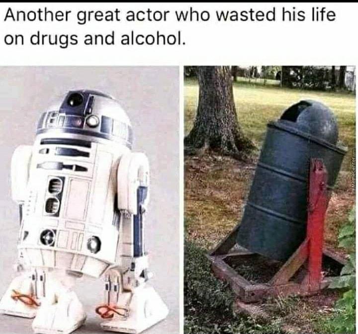 Another great actor who wasted his life on drugs and alcohol