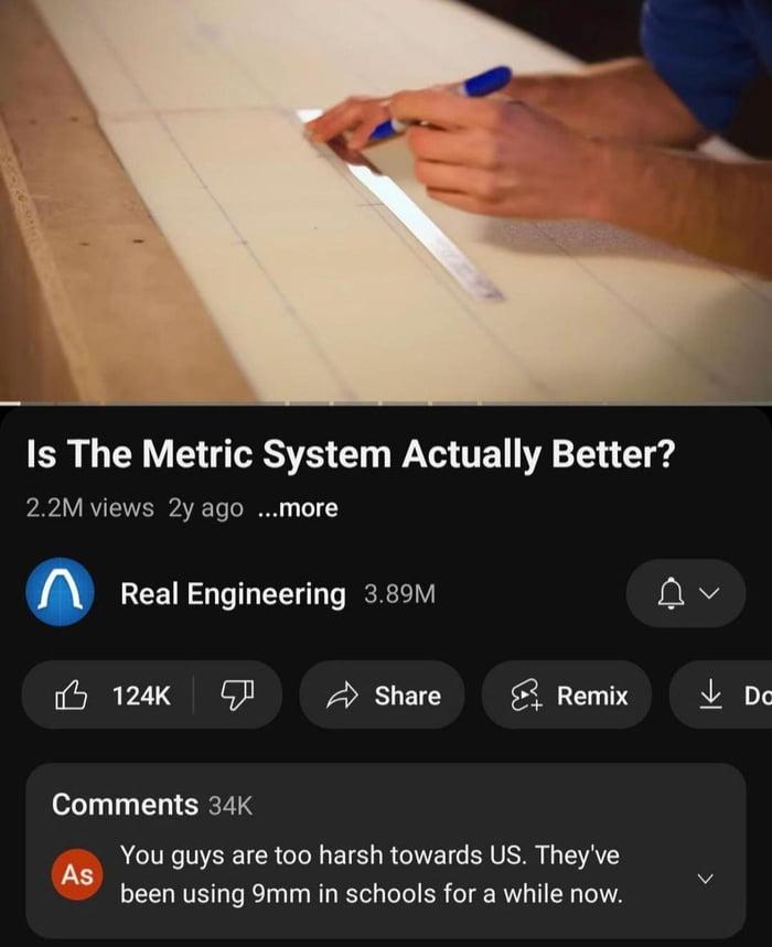 0 1 G Y GRS G WATET VR 1 T 22Mviews 2y ago more Real Engineering 389M Qv b 124K GP 2 share Remix L Dc Comments 34K A Youguys are too harsh towards US Theyve been using 9mm in schools for a while now