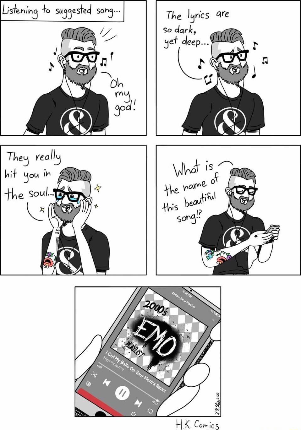 Listening fo sus g fo suggested song The lyrics are s dark et decp They really Wit You in the soul