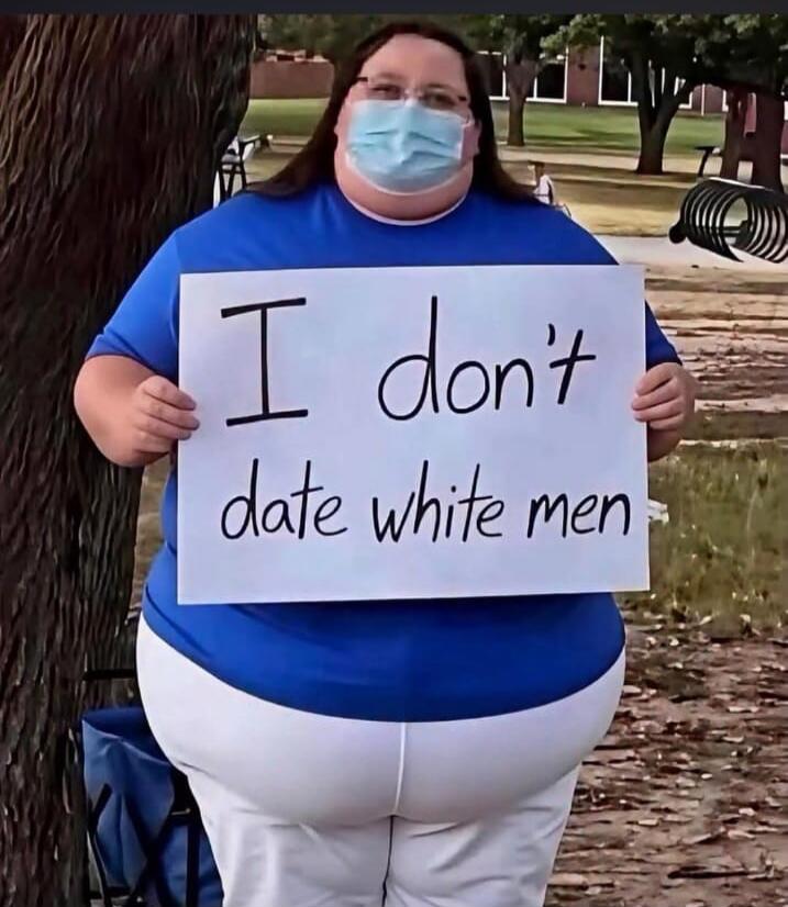 I don't date white men