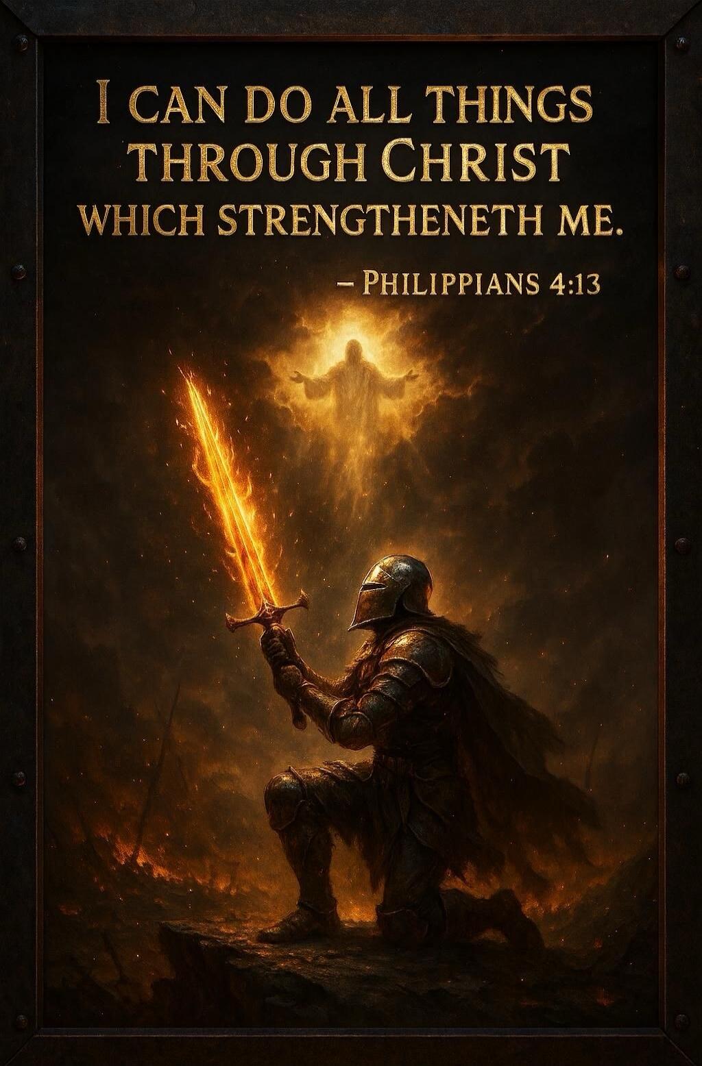 I CAN DO ALL THINGS THROUGH CHRIST WHICH STRENGTHENETH ME. - PHILIPPIANS 4:13